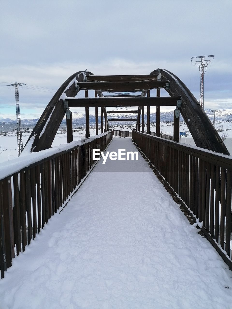 BRIDGE COVERED WITH SNOW