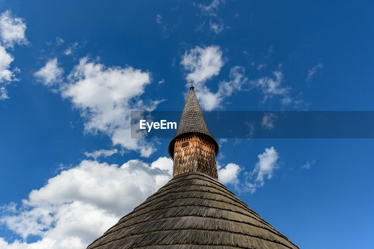 Wooden roof on old church in muta, slovenia