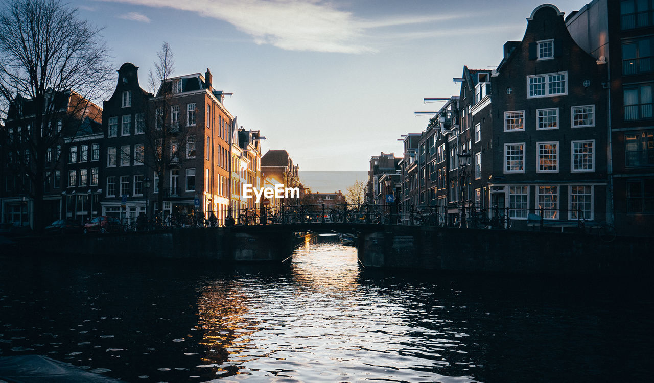 View of buildings at waterfront