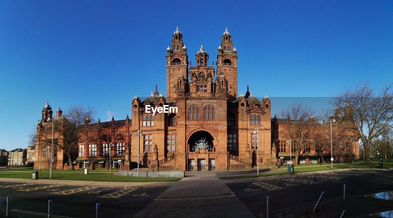 Kelvingrove art gallery and museum against clear sky