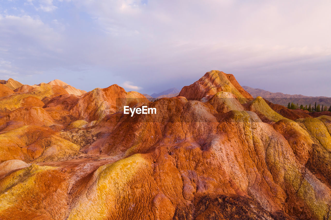 Scenic view of mountain against sky