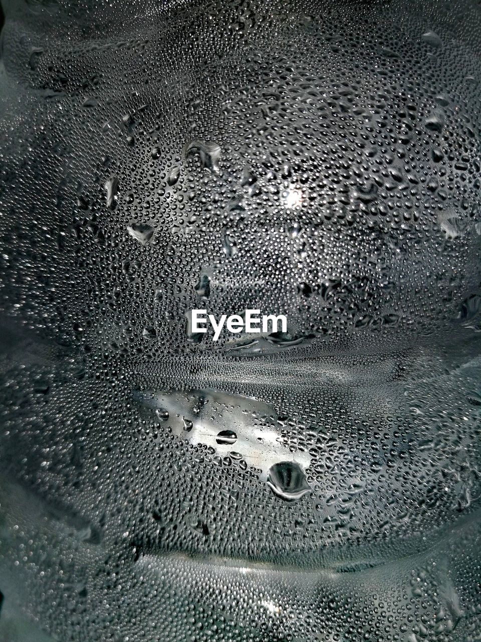 Full frame shot of wet glass