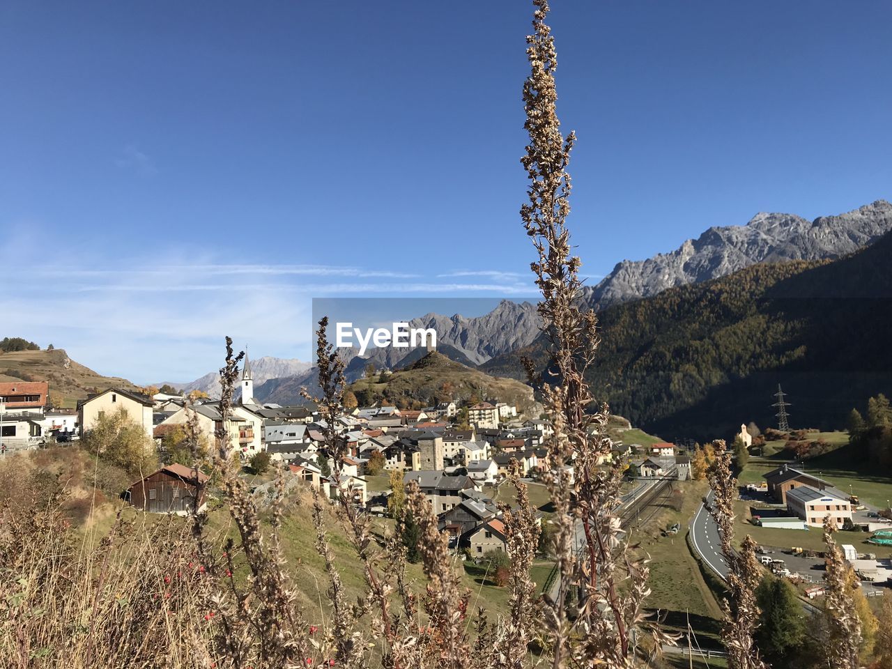 Panoramic shot of buildings against sky