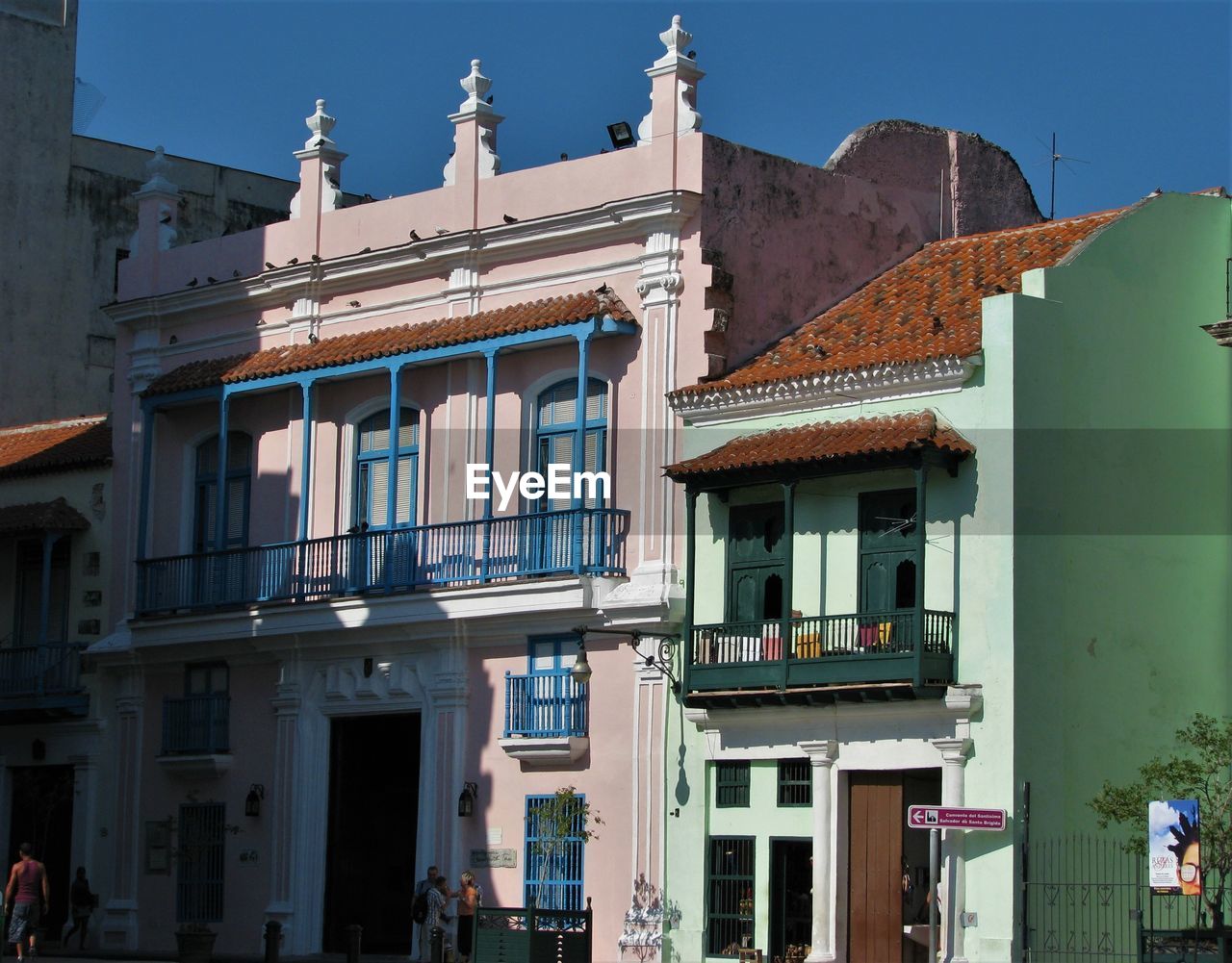 VIEW OF BUILDINGS AGAINST CLEAR SKY