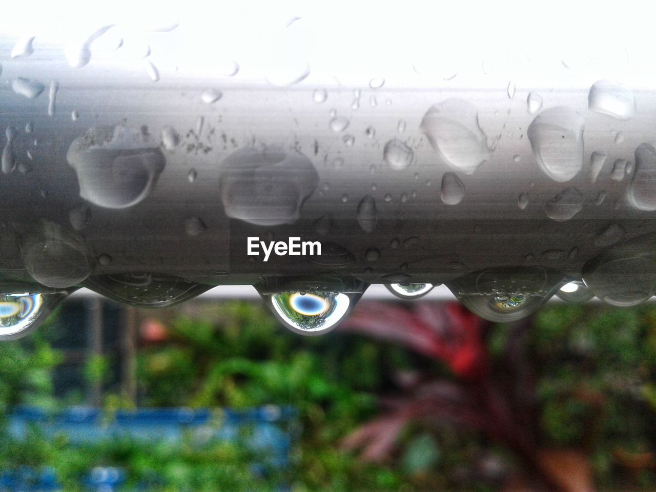 CLOSE-UP OF WATER DROPS ON GLASS