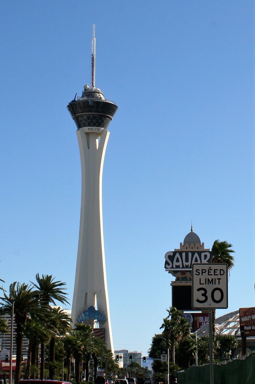 LOW ANGLE VIEW OF COMMUNICATIONS TOWER AGAINST SKY