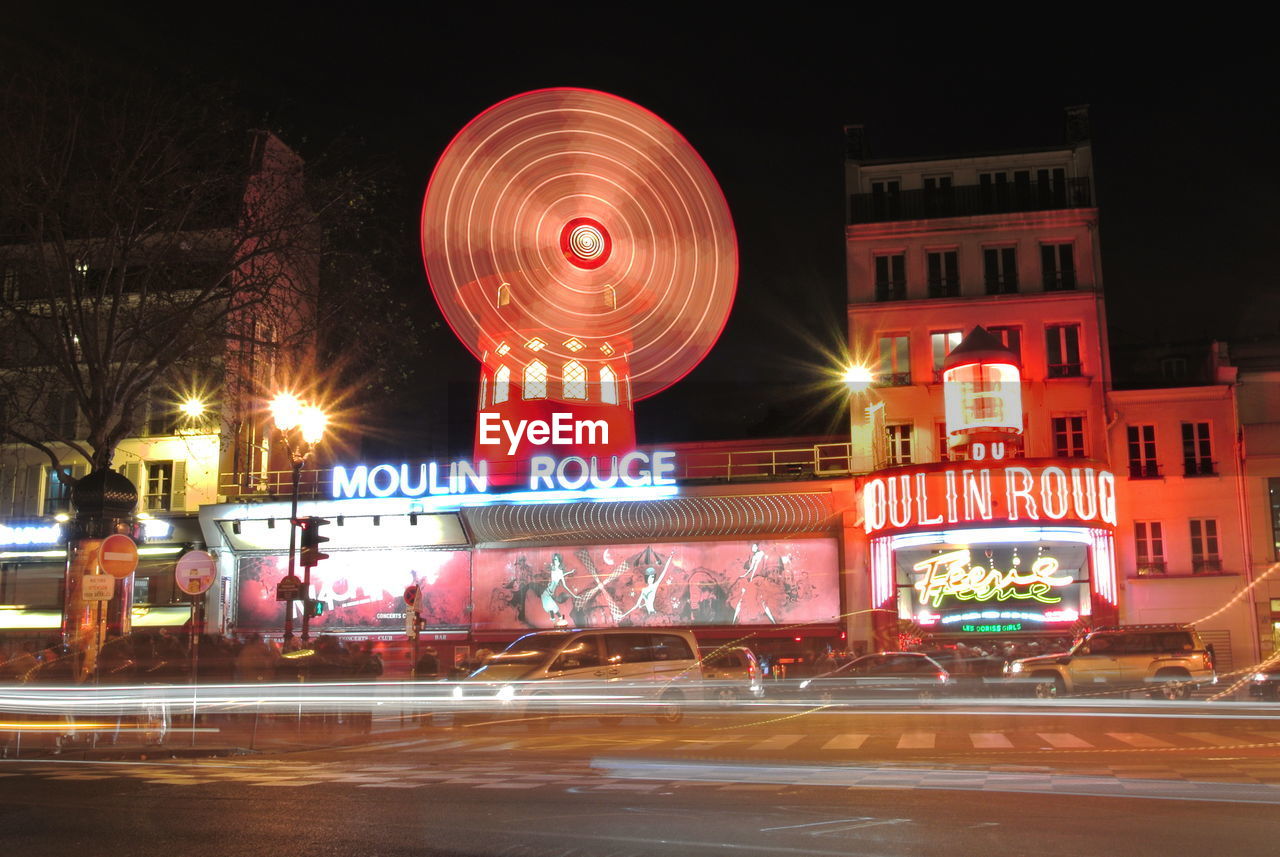 ILLUMINATED BUILDING AT NIGHT