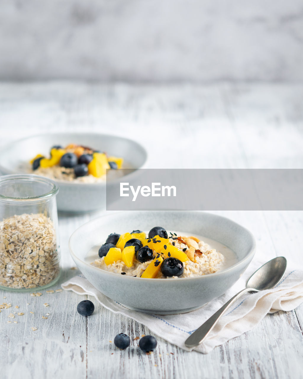 high angle view of food in bowl on table