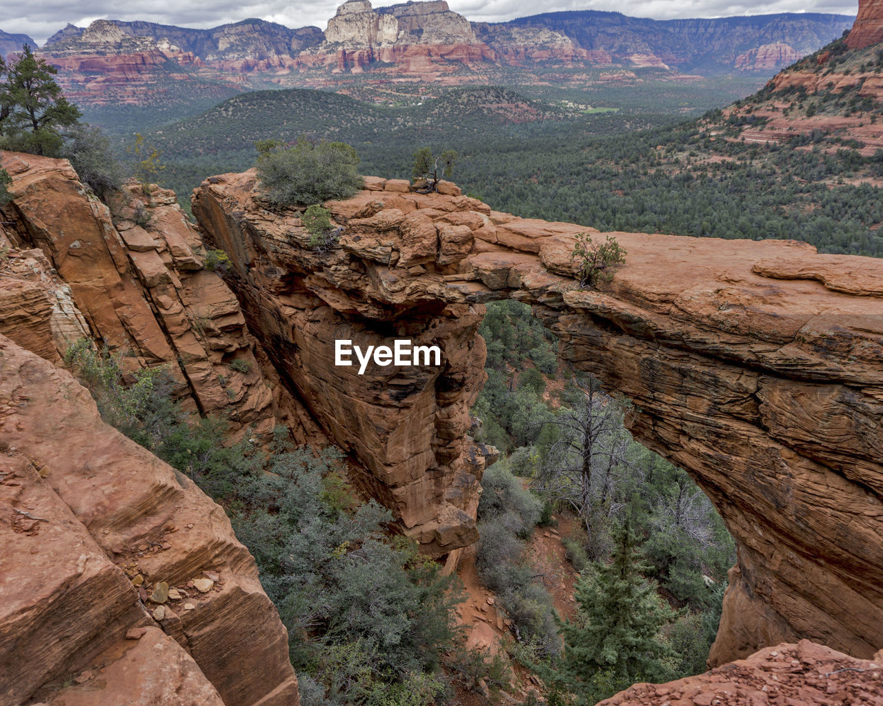 High angle view of devils bridge