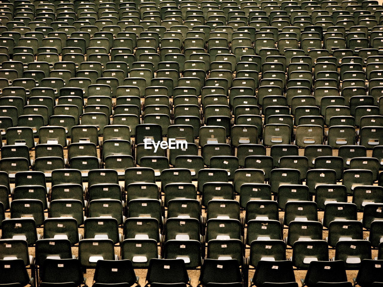 Full frame shot of empty chairs