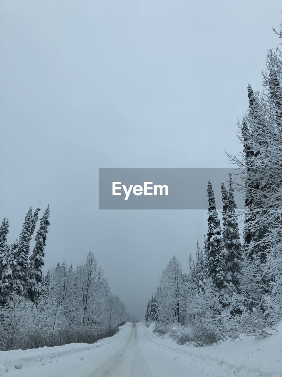 Snow covered highway 37 during winter