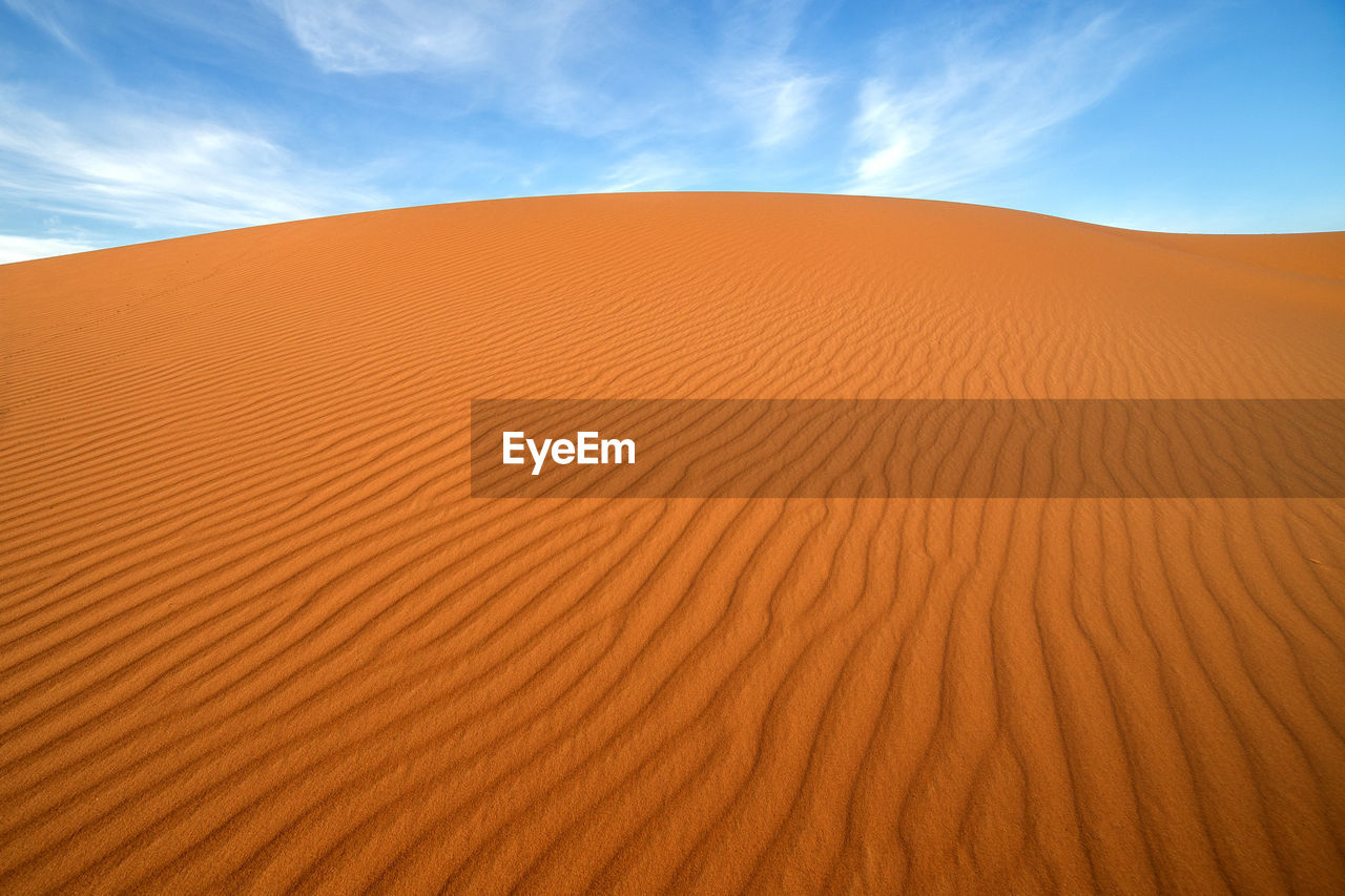 Scenic view of desert against sky