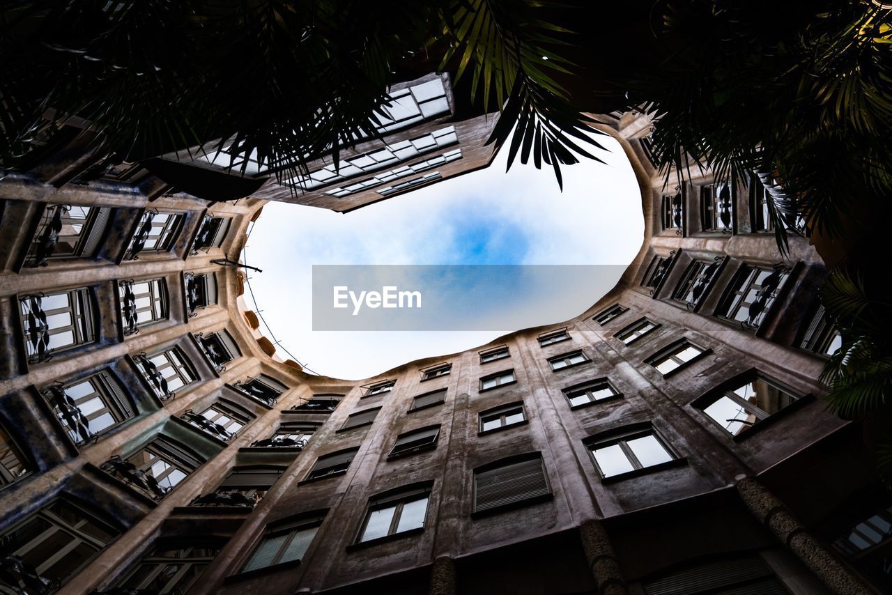 Low angle view of building against sky