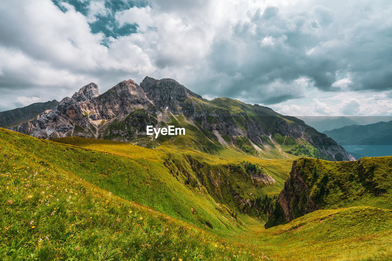 Nature reserve of the ampezzo dolomites, italy.