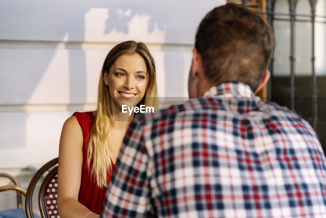 Portrait of smiling young couple