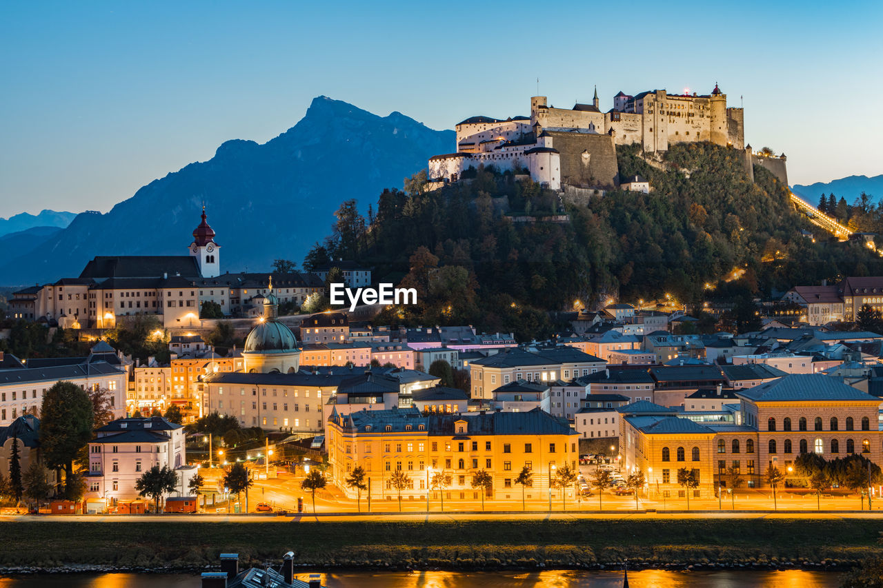 Salzburg historic town center, austria