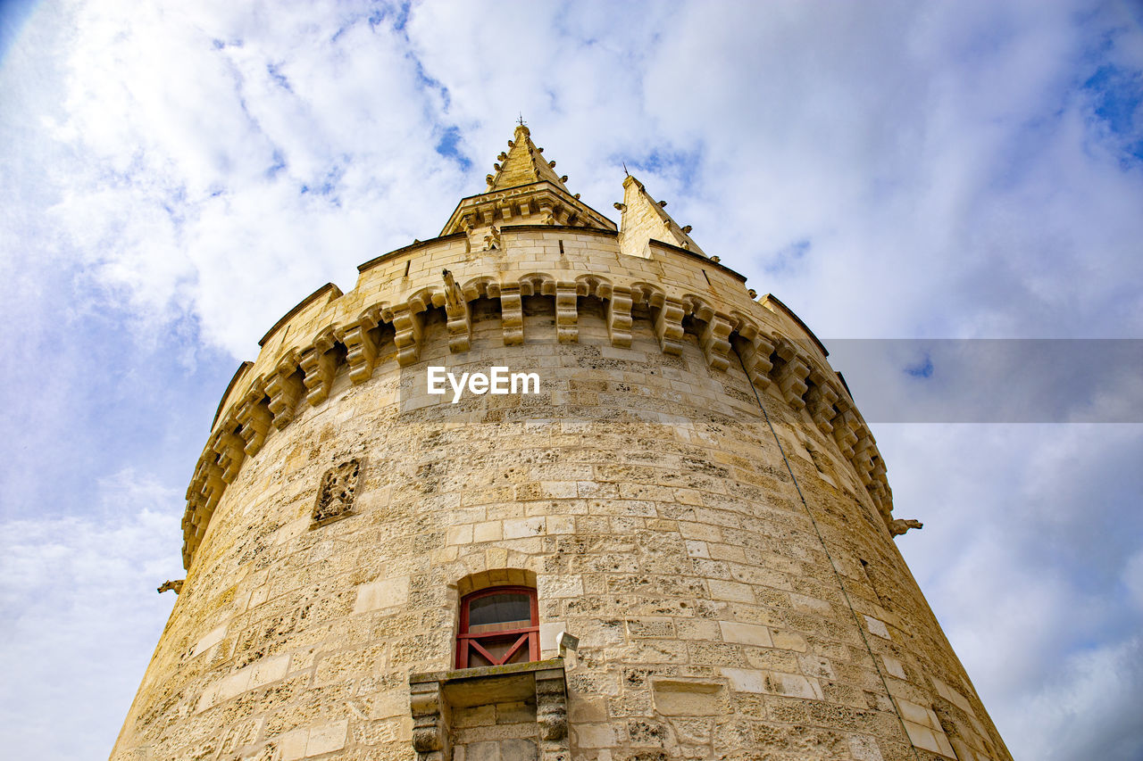 Low angle view of historical building against sky