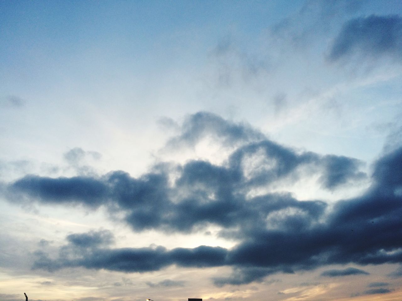 Low angle view of dramatic sky