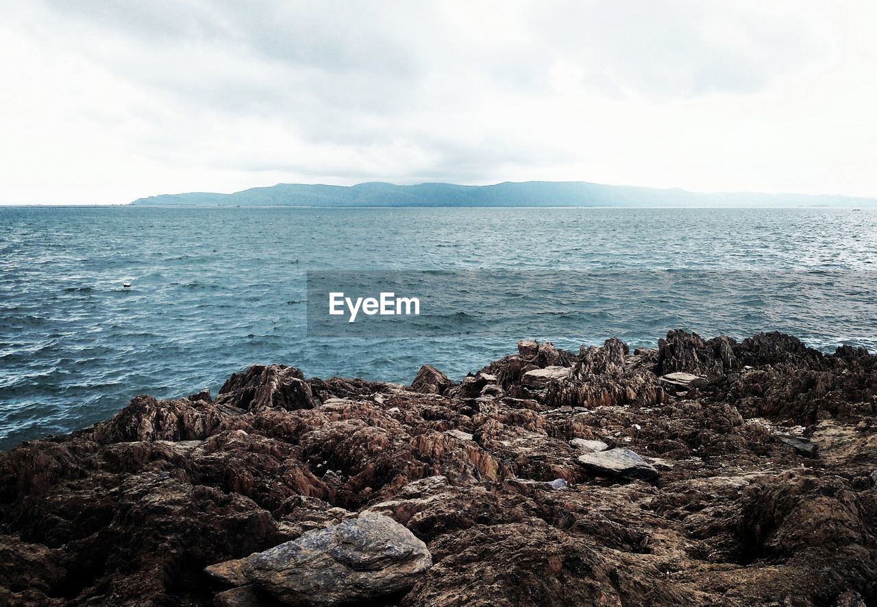 View of calm sea against the sky