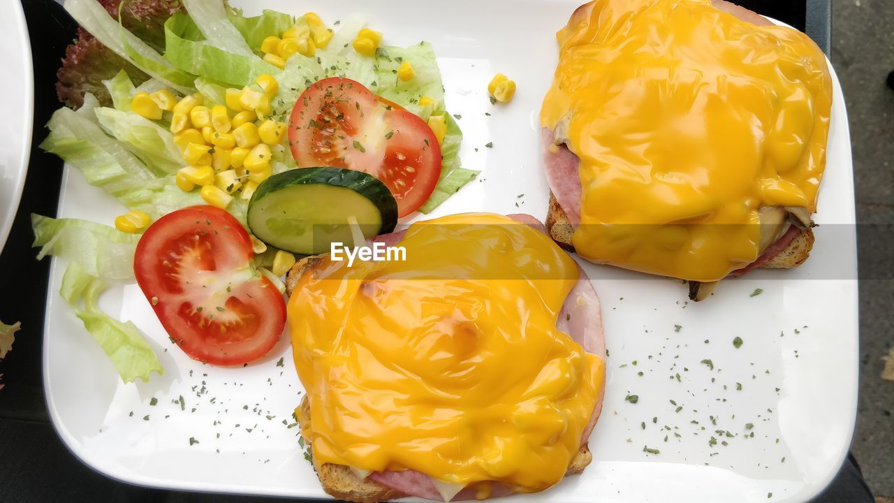 HIGH ANGLE VIEW OF FRUIT IN PLATE