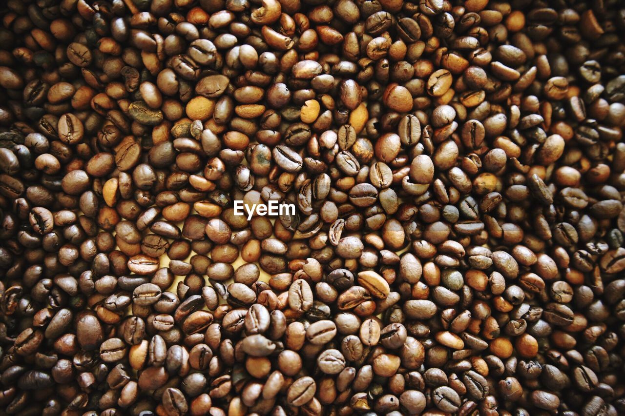 Full frame shot of coffee beans