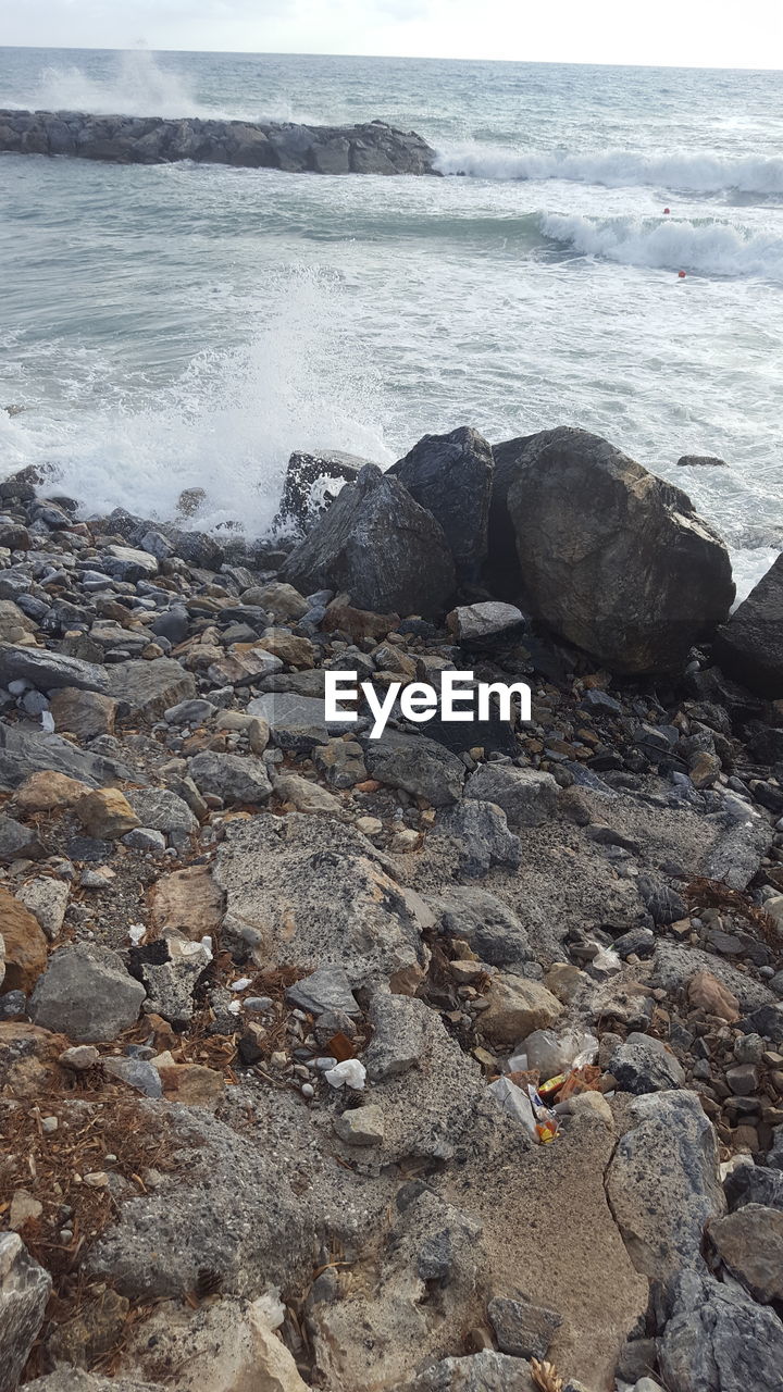 ROCKS ON BEACH