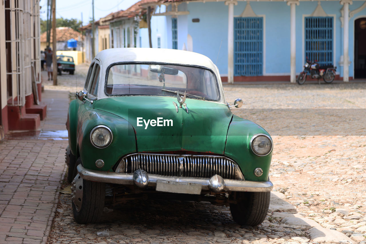 vintage car on street