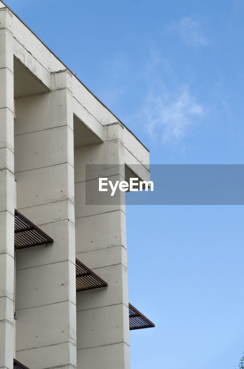 Low angle view of building against sky