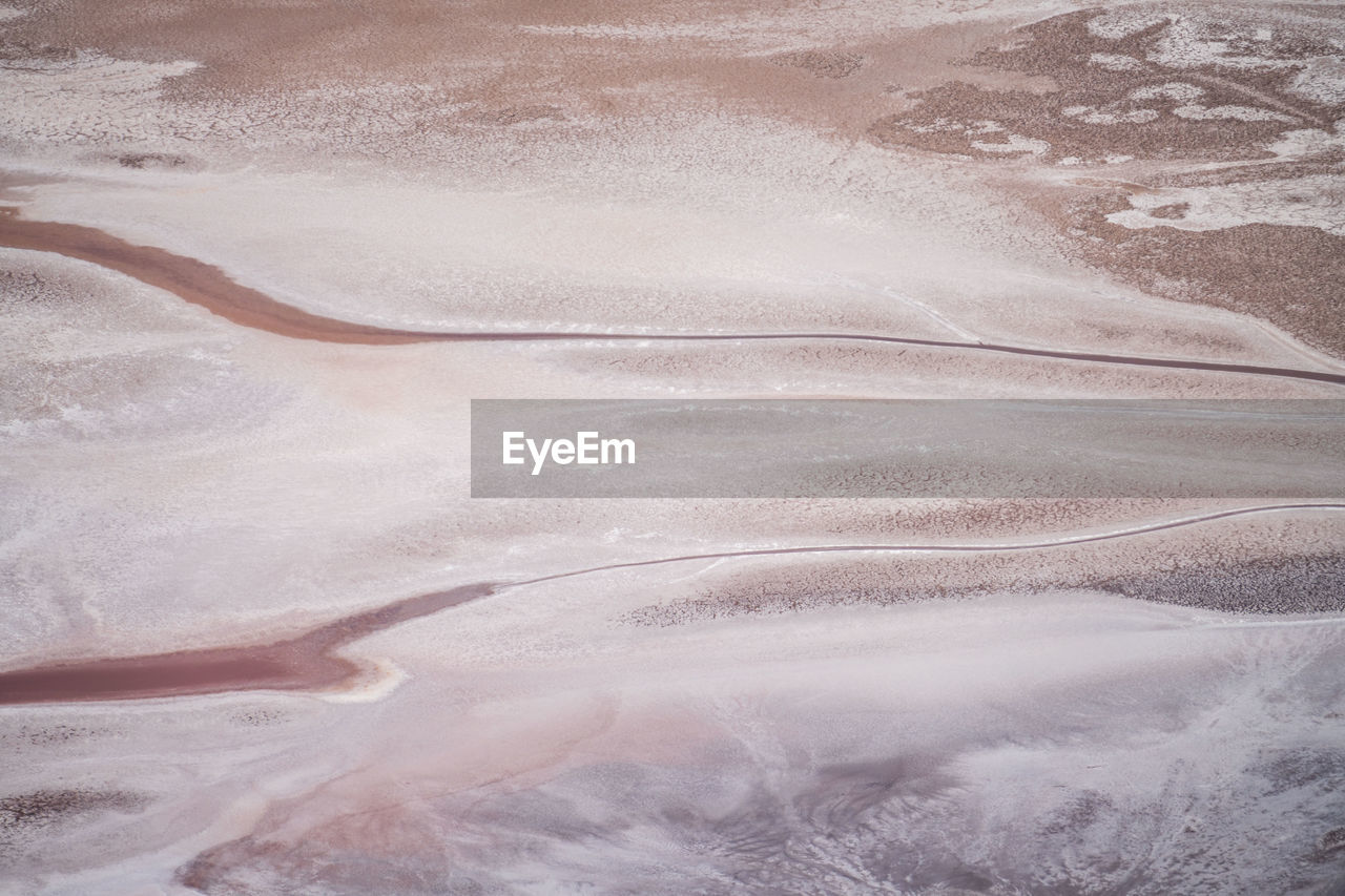 aerial view of snow covered landscape