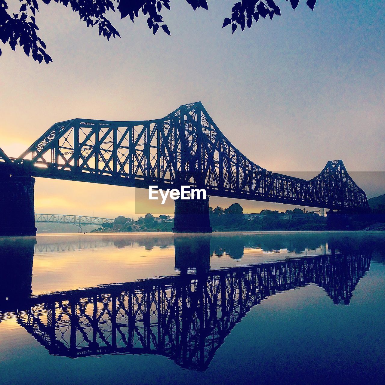 FOOTBRIDGE OVER RIVER