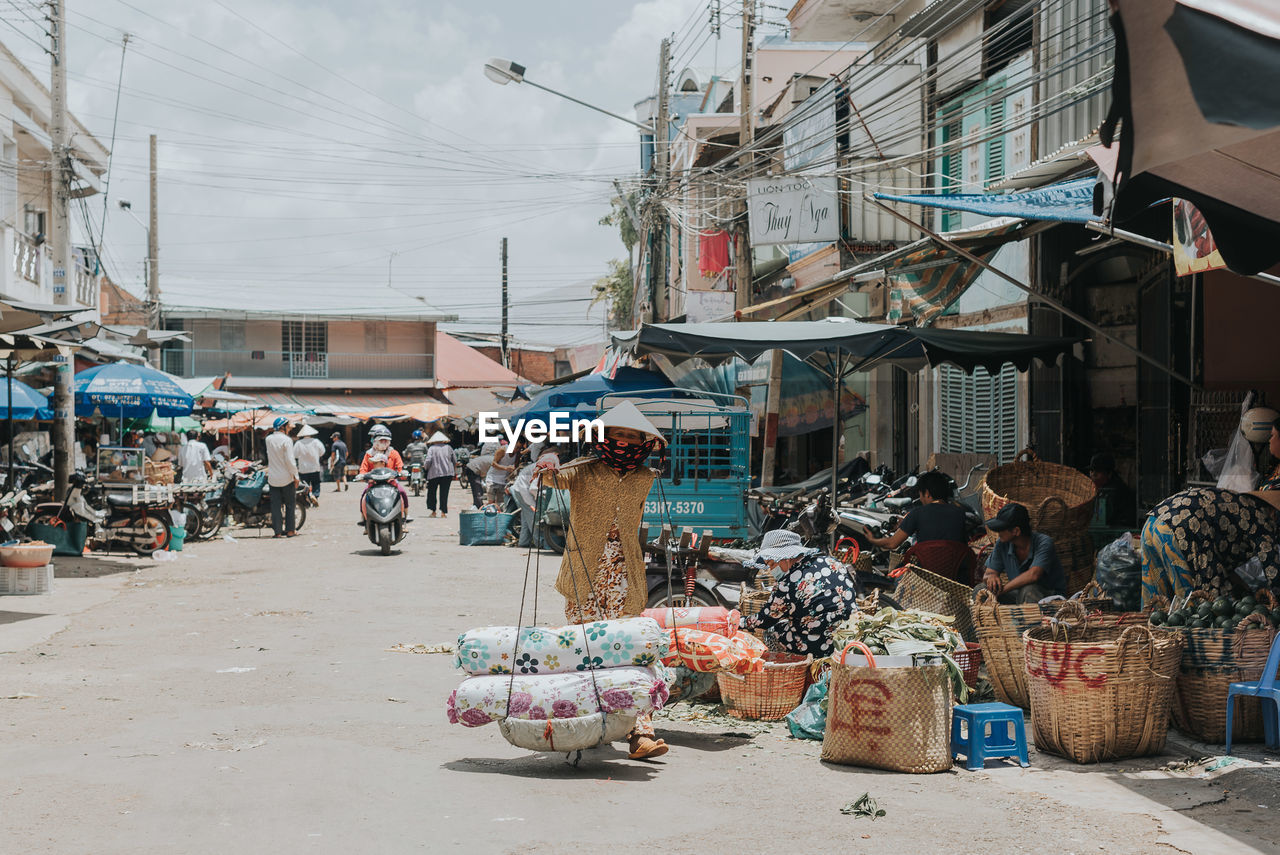 VIEW OF MARKET STALL