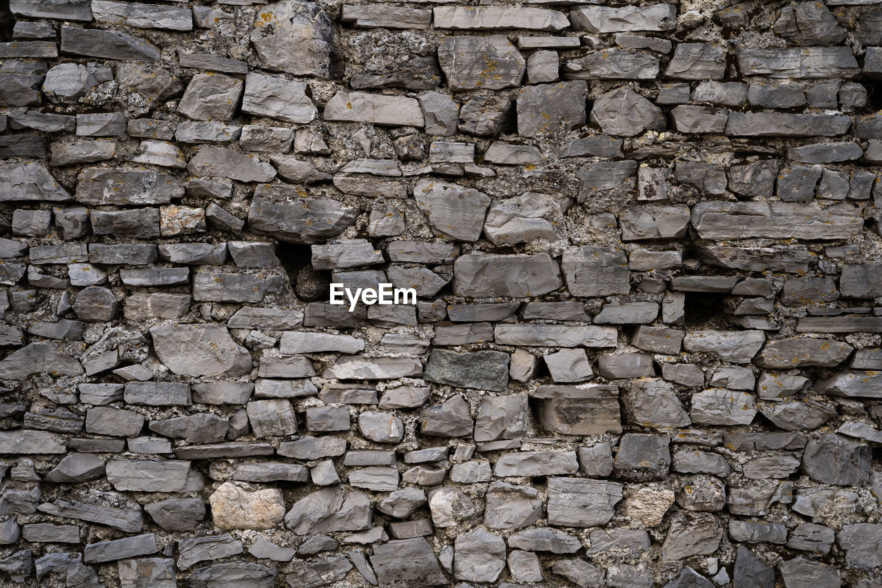 detail shot of stone wall
