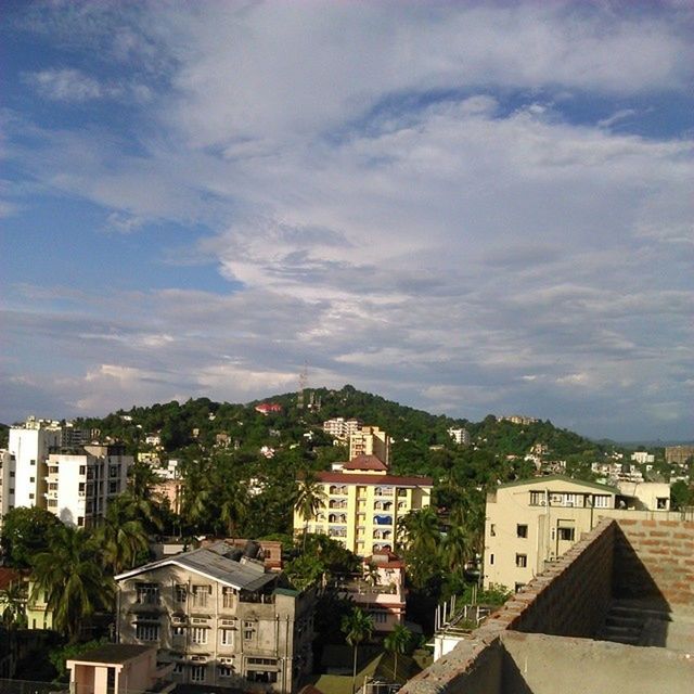 HIGH ANGLE VIEW OF RESIDENTIAL DISTRICT