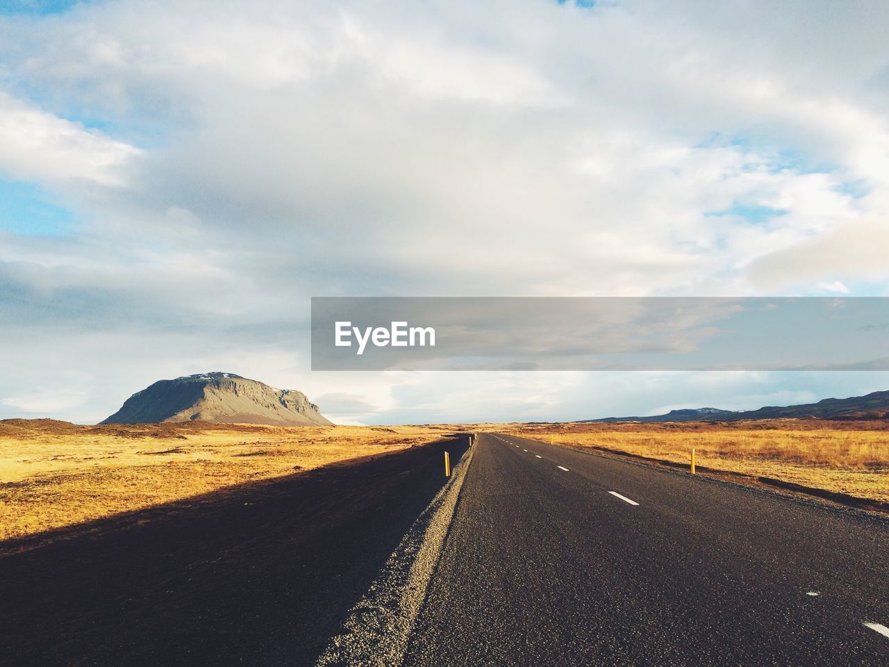 Empty road in desert