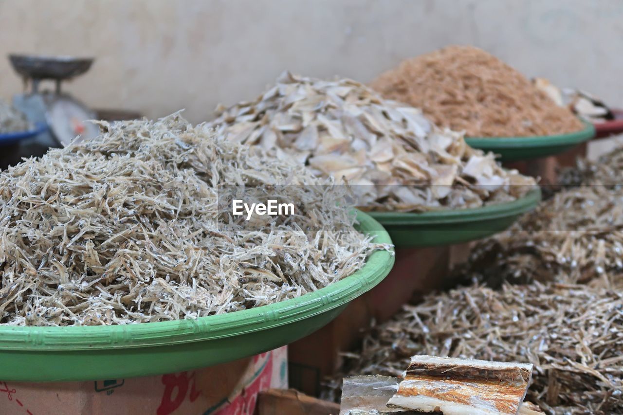 CLOSE-UP OF FOOD FOR SALE IN MARKET