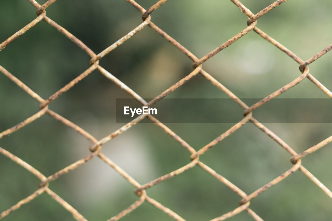 fence, chainlink fence, chain-link fencing, pattern, backgrounds, full frame, no people, net, wire, wire mesh, metal, security, protection, close-up, mesh, wire fencing, green, line, day, circle, outdoors, nature