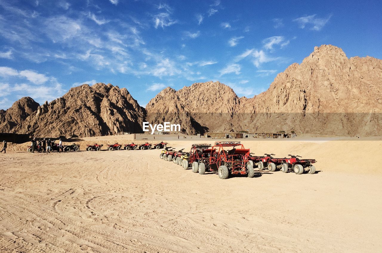 Quad bikes in sinai desert