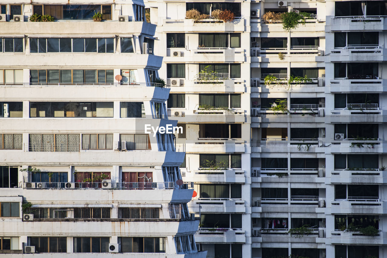 Detail of high rise building in the sathorn area of bangkok