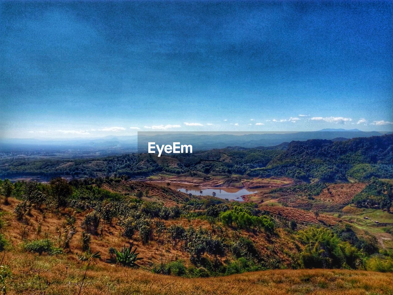 AERIAL VIEW OF LANDSCAPE AGAINST SKY