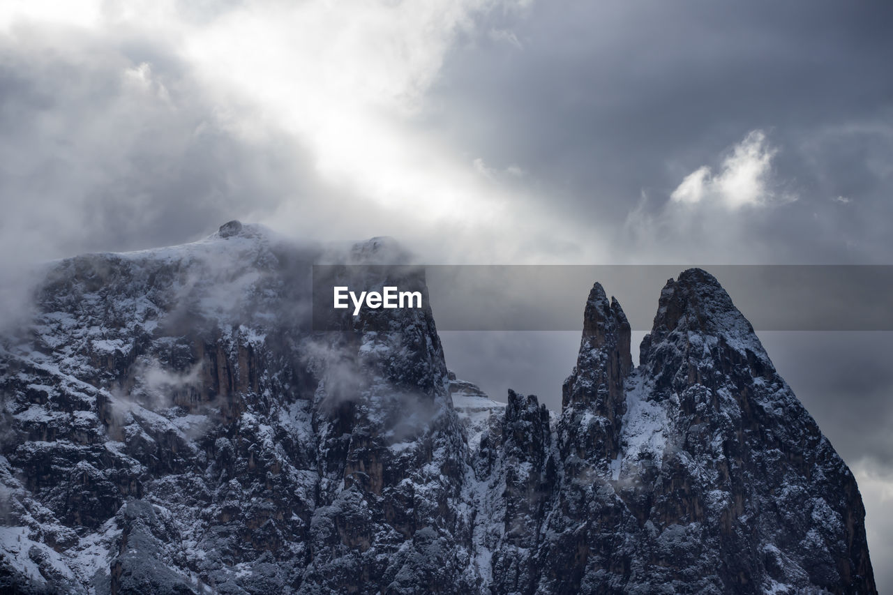 SCENIC VIEW OF SNOWCAPPED MOUNTAIN AGAINST SKY