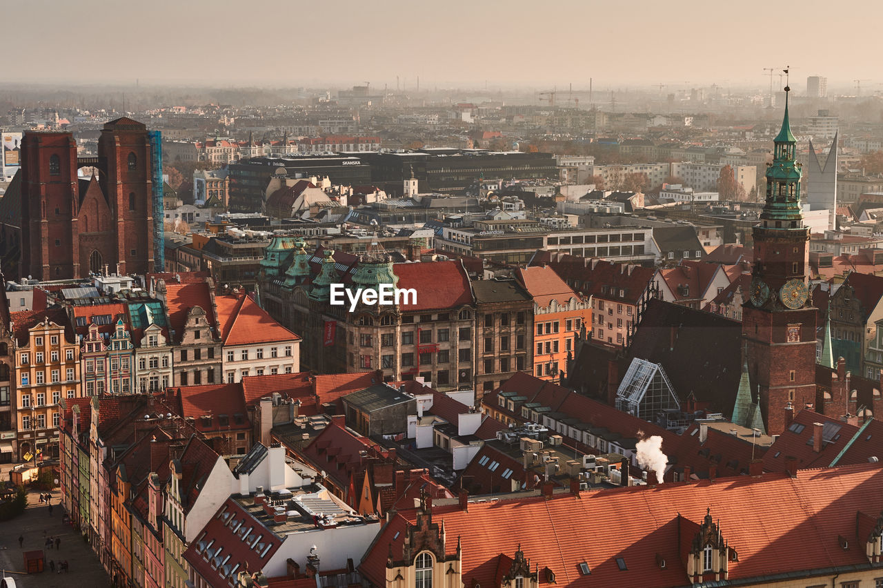 Aerial view of cityscape
