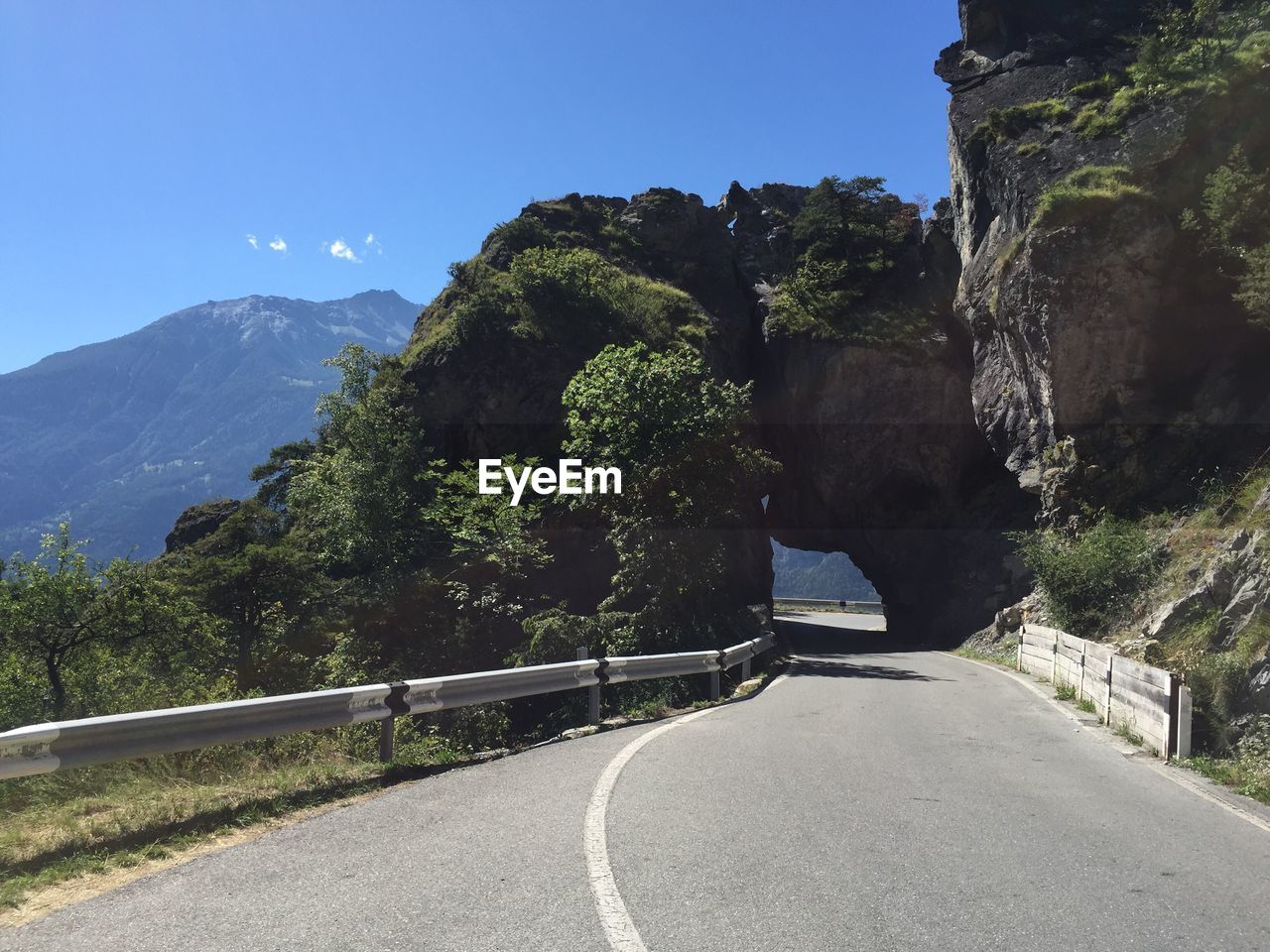 Scenic view of mountains against clear sky