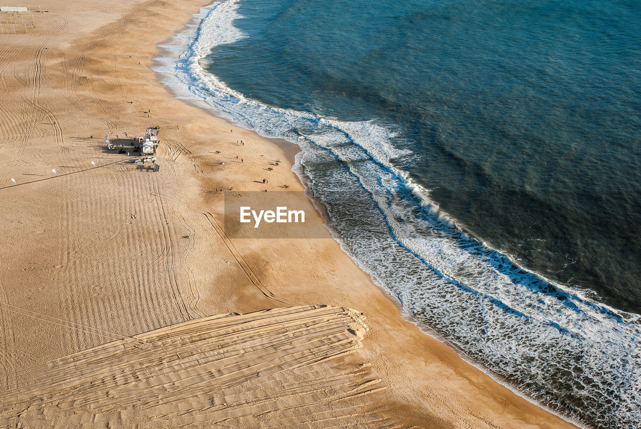 HIGH ANGLE VIEW OF A BEACH