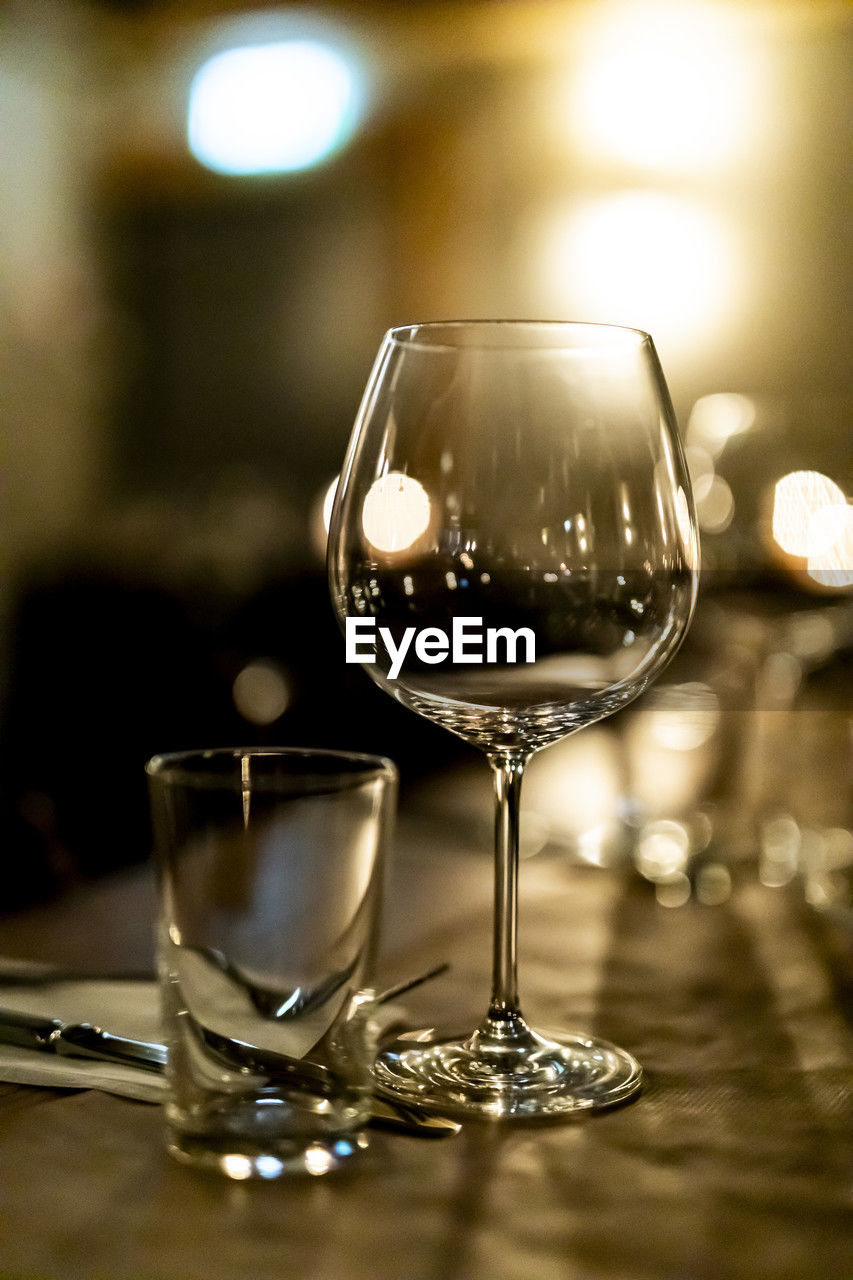 close-up of wineglass