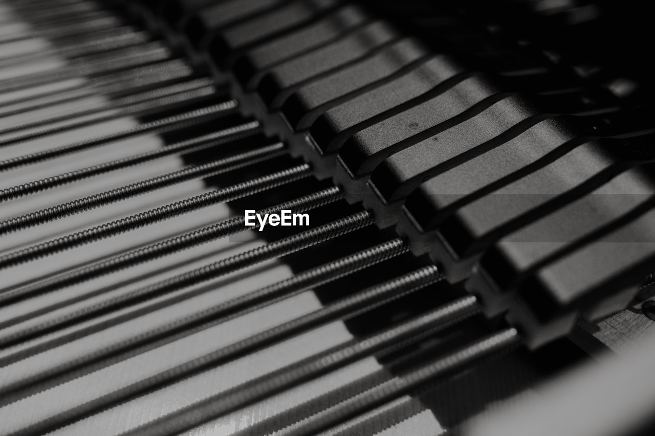 full frame shot of piano keys