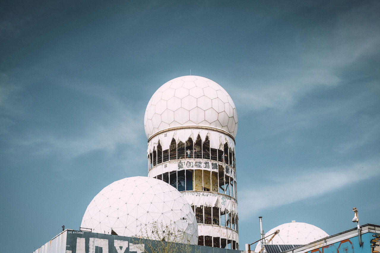 Low angle view of building against sky