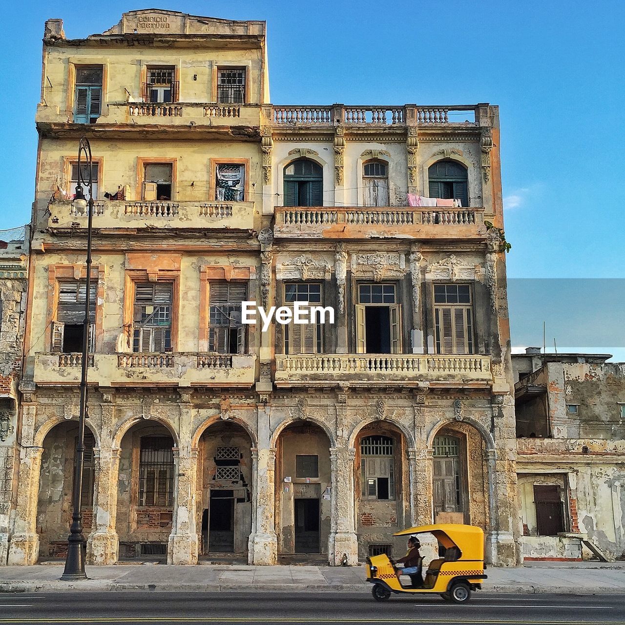 Facade of old house