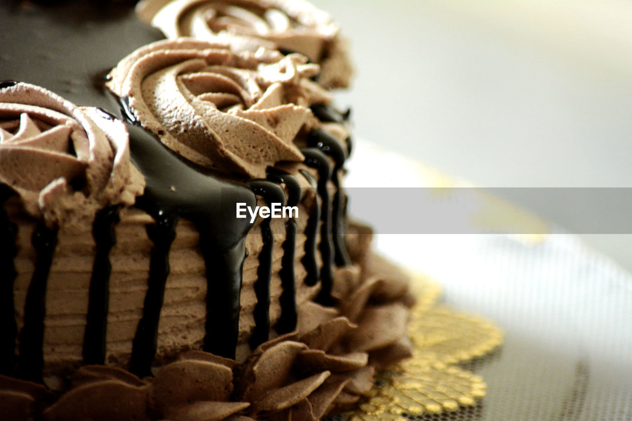 Close-up of chocolate cake