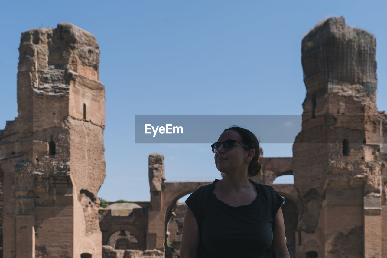 Admiring caracalla baths