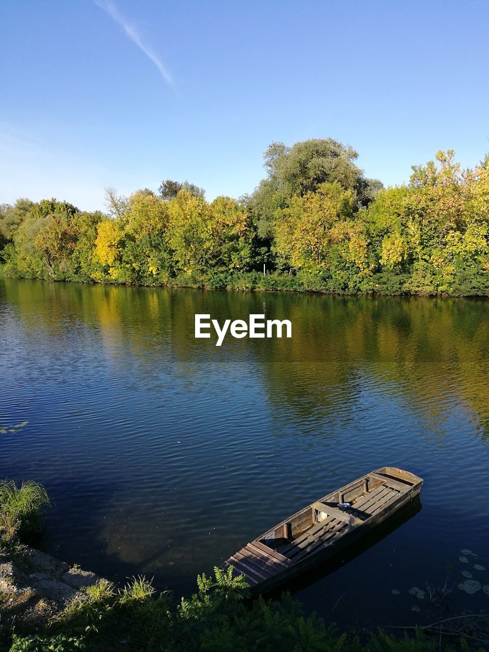 SCENIC VIEW OF LAKE AGAINST TREES